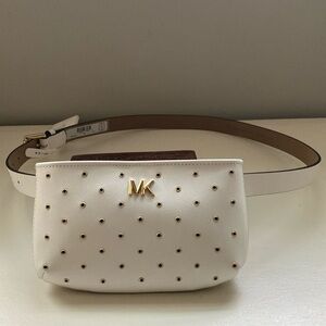 Michael kors white belt purse. New